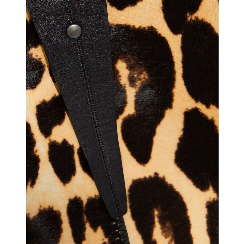 Leopard Print Calf Hair Skirt Bottega Veneta