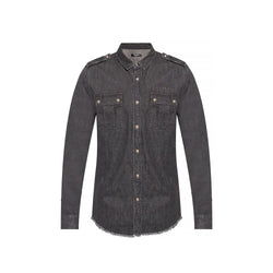 Cotton Denim Shirt Balmain