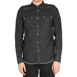 Cotton Denim Shirt Balmain