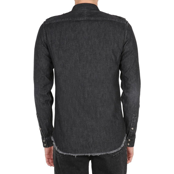 Cotton Denim Shirt Balmain