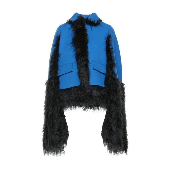 Faux Fur Trimmed Cape Jacket Maison Margiela
