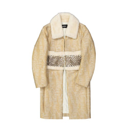 Crystal Embellished Coat Dsquared²