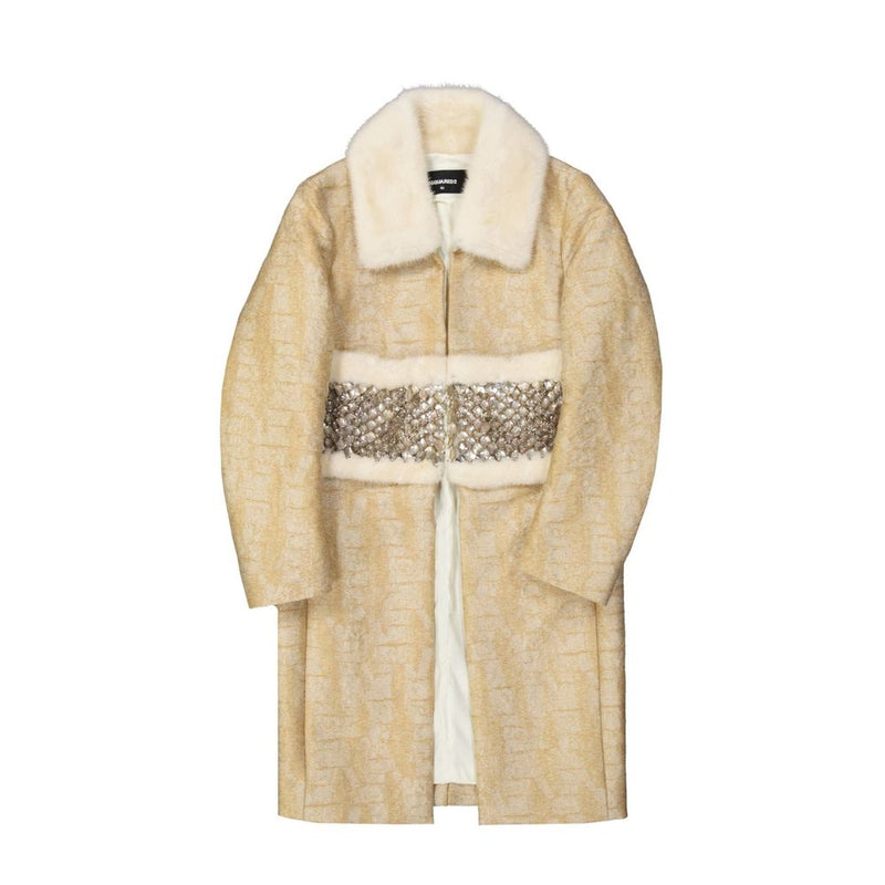 Crystal Embellished Coat Dsquared²