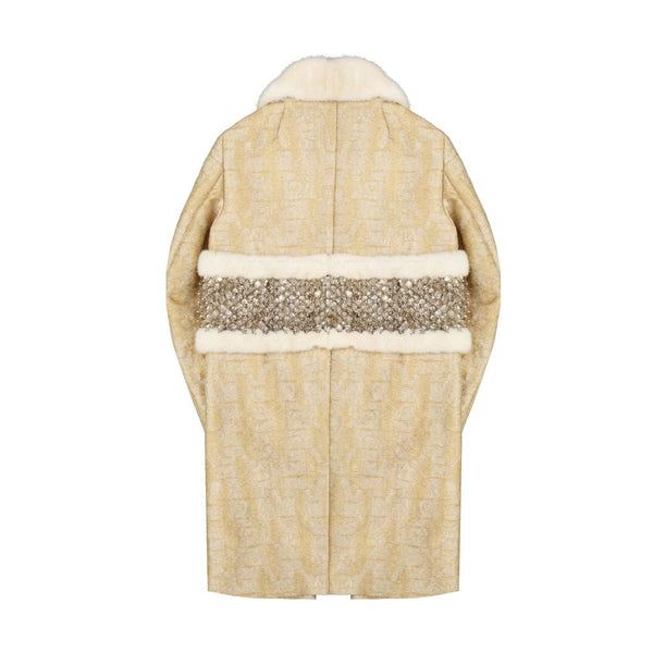 Crystal Embellished Coat Dsquared²