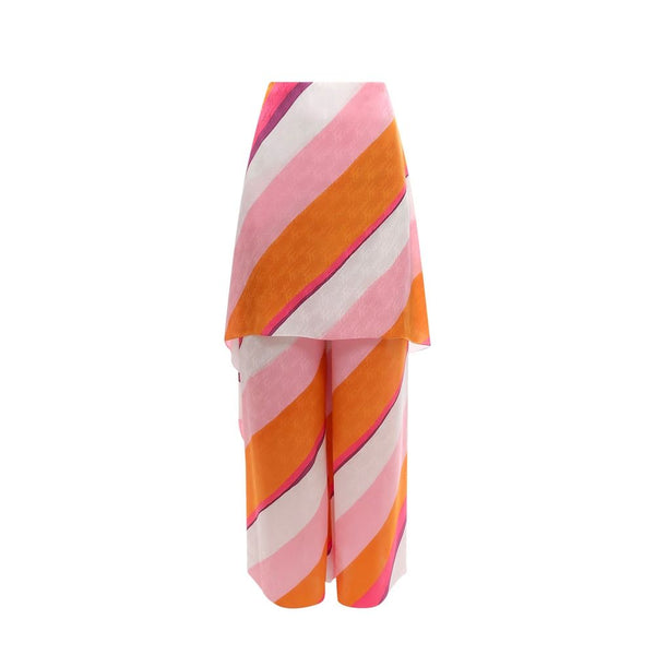 Ff Color-Block Draped Trousers Fendi