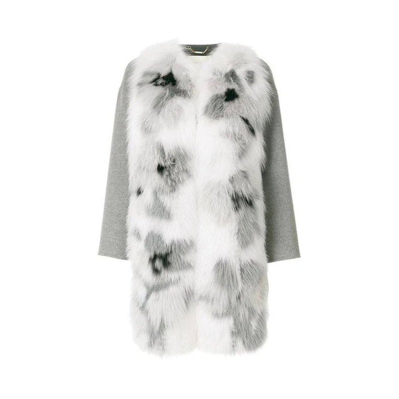 Fur Trim Cashmere Coat Fendi
