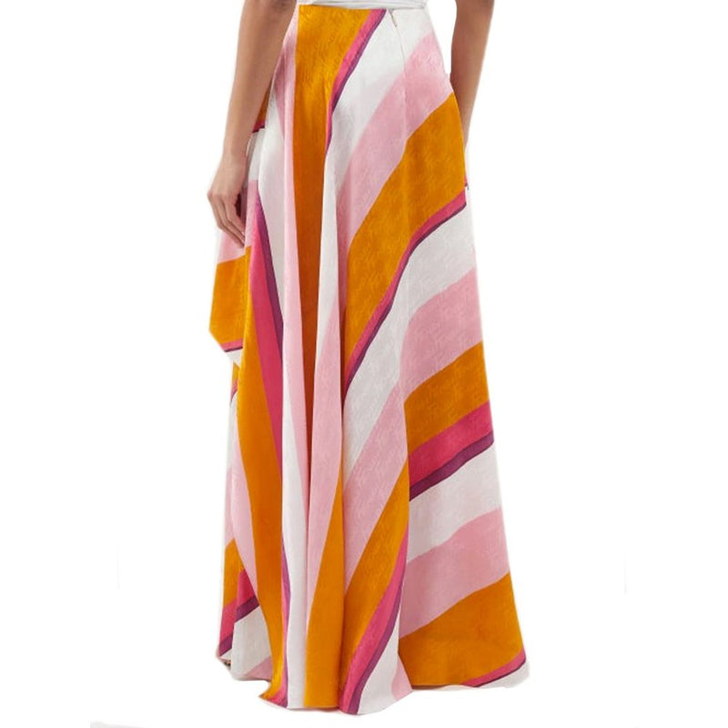 Ff Color-Block Draped Trousers Fendi
