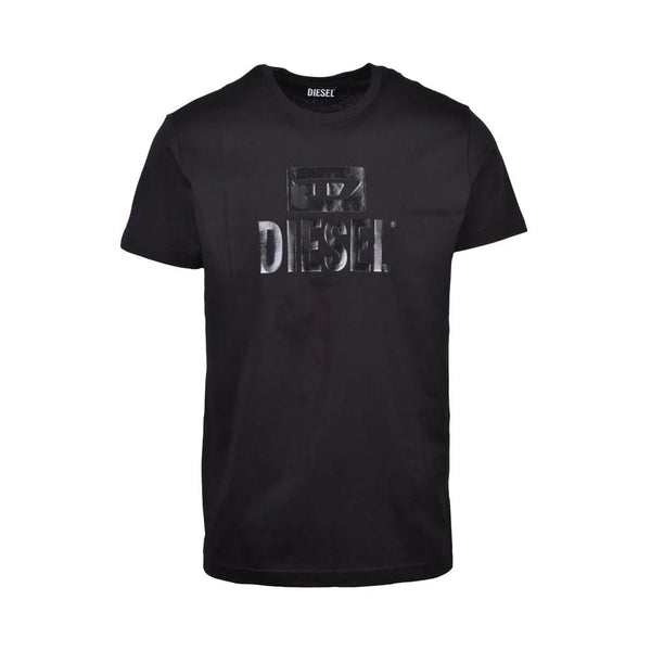 Black Cotton T-Shirt Diesel