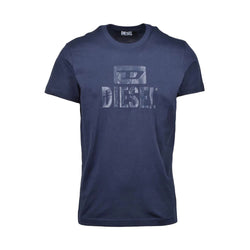 Blue Cotton T-Shirt Diesel