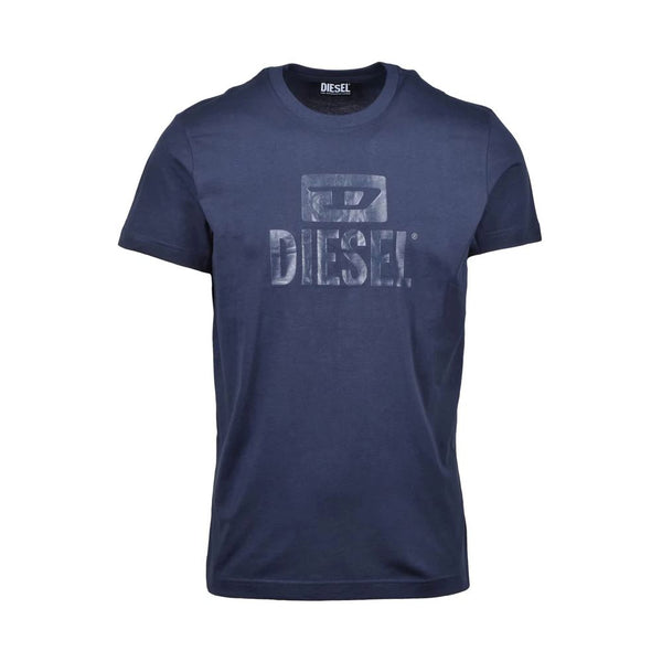 Blue Cotton T-Shirt Diesel