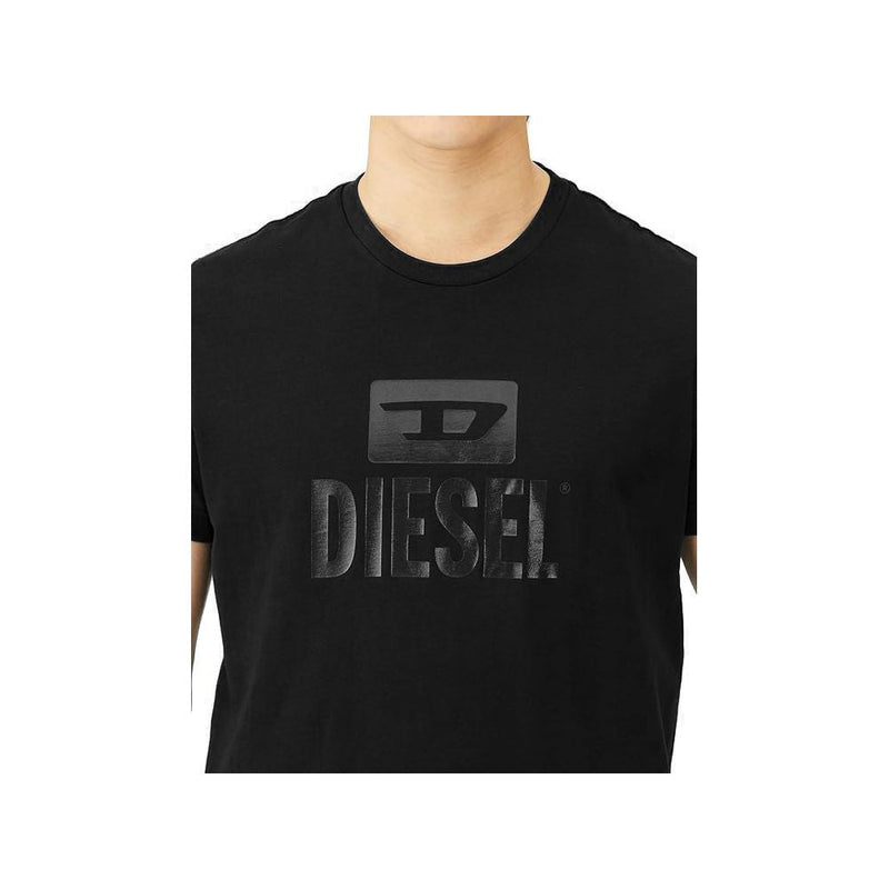 Black Cotton T-Shirt Diesel