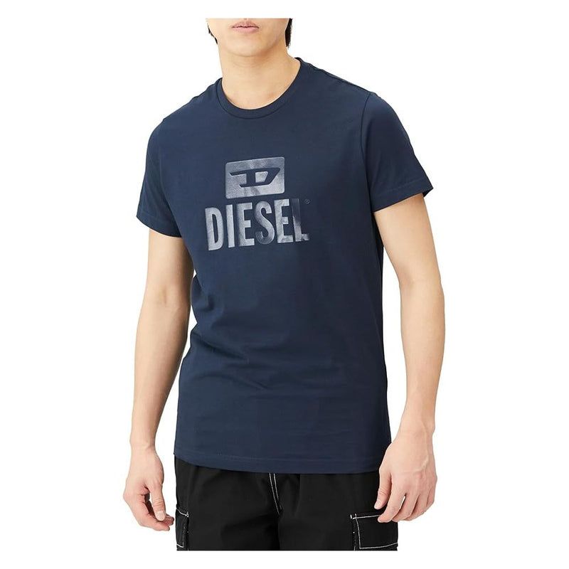 Blue Cotton T-Shirt Diesel