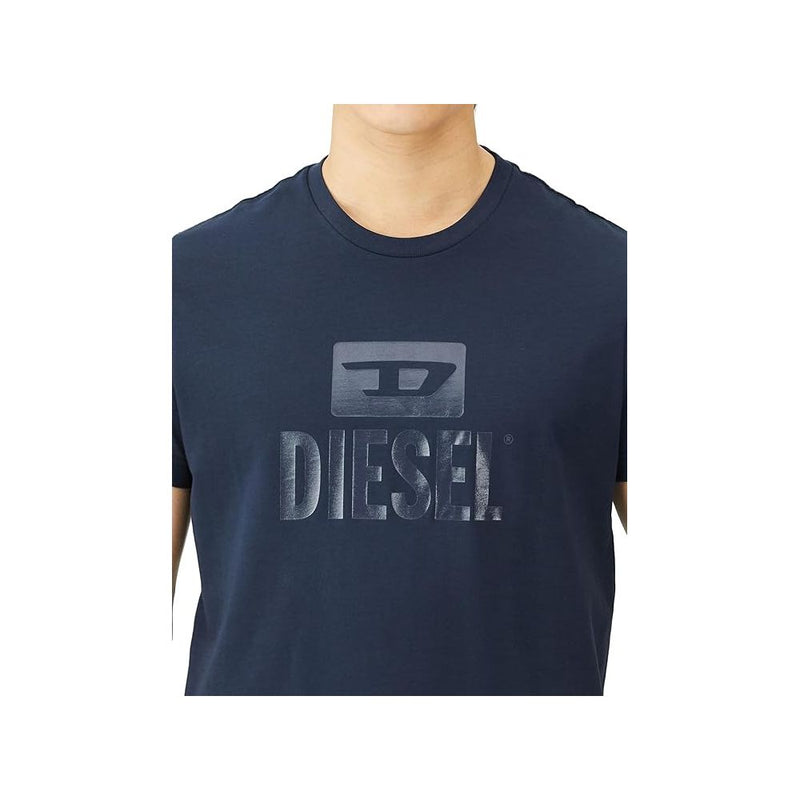 Blue Cotton T-Shirt Diesel