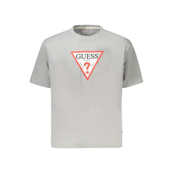 Gray Organic Cotton Women T-Shirt Guess Jeans