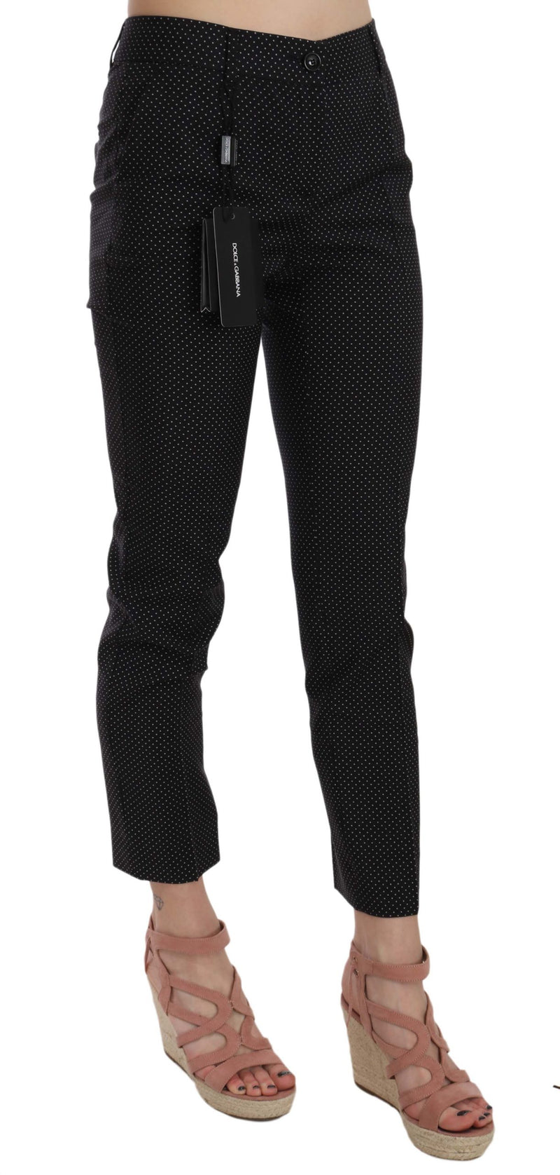 Elegant Black Virgin Wool Trousers Dolce & Gabbana