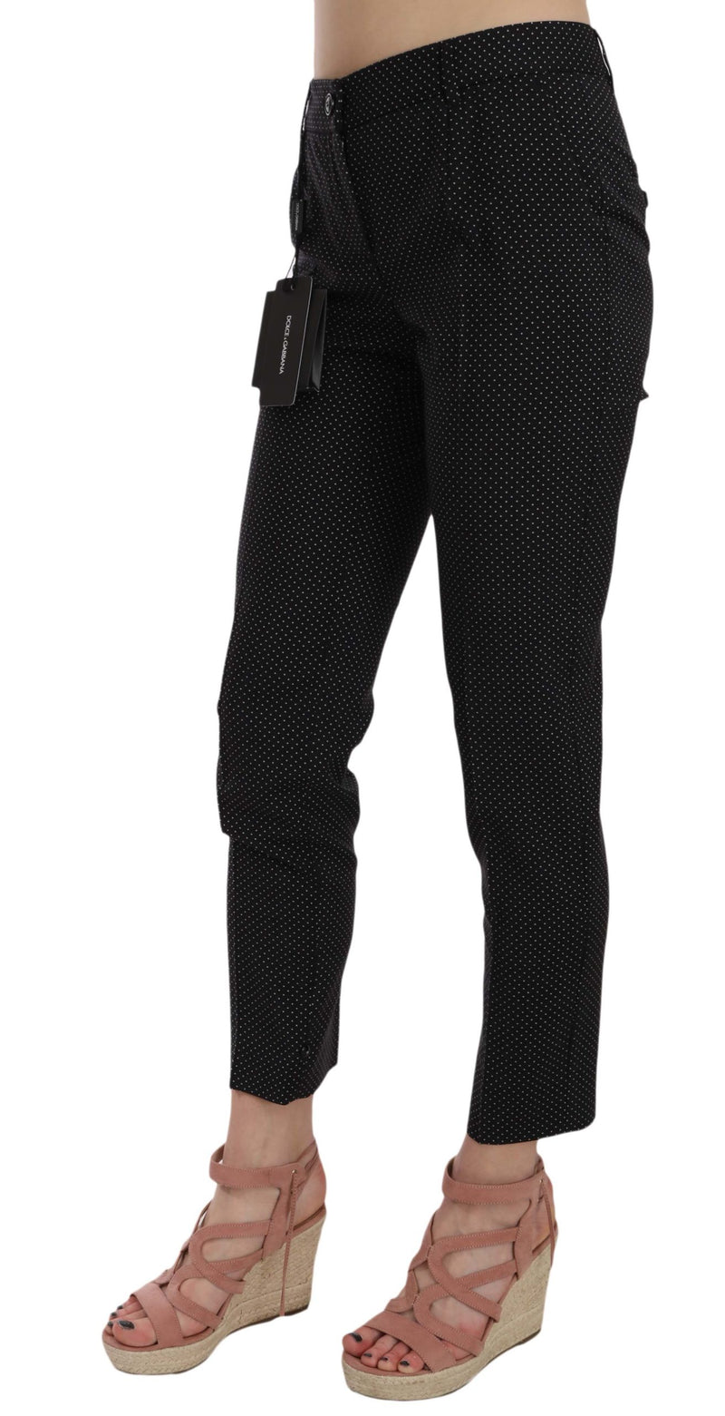 Elegant Black Virgin Wool Trousers Dolce & Gabbana