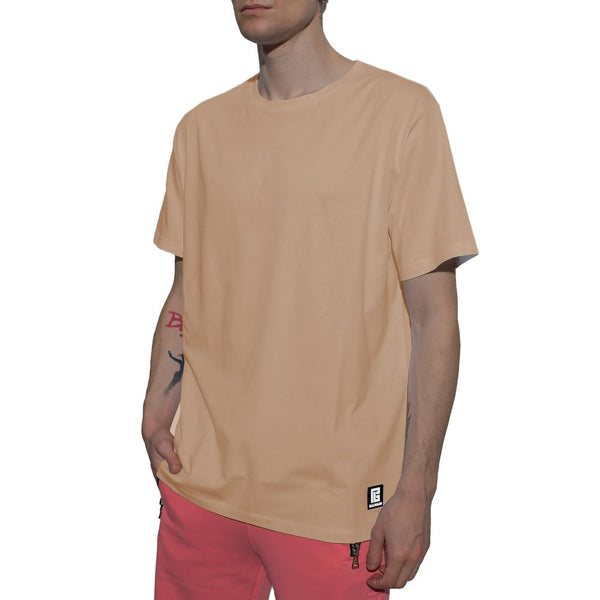 Brown Cotton T-Shirt Balmain