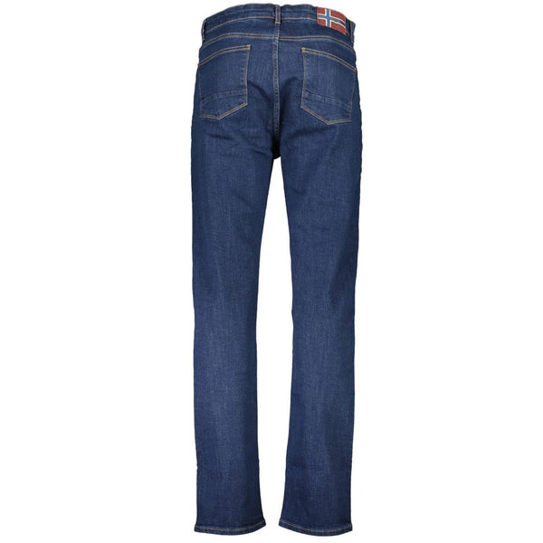 Blue Cotton Jeans & Pant Napapijri