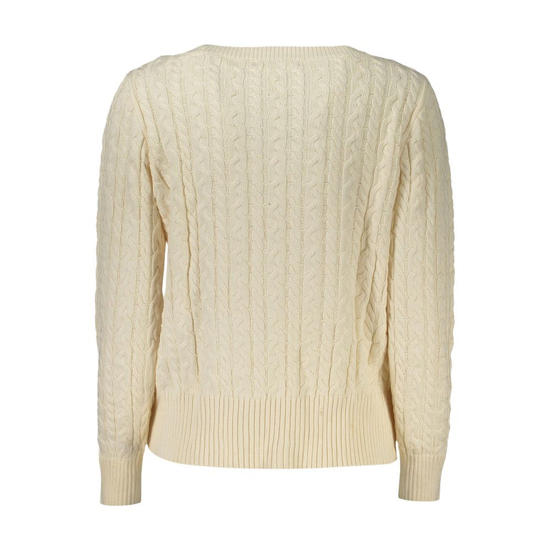 White Cotton Sweater Guess Jeans