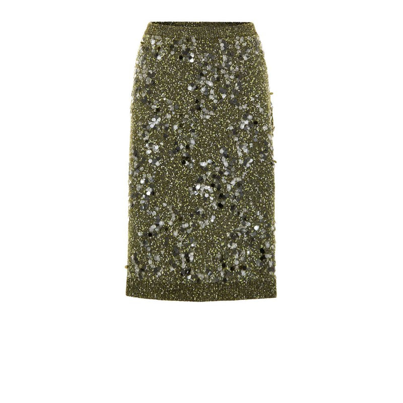 Green Viscose Skirt Gucci