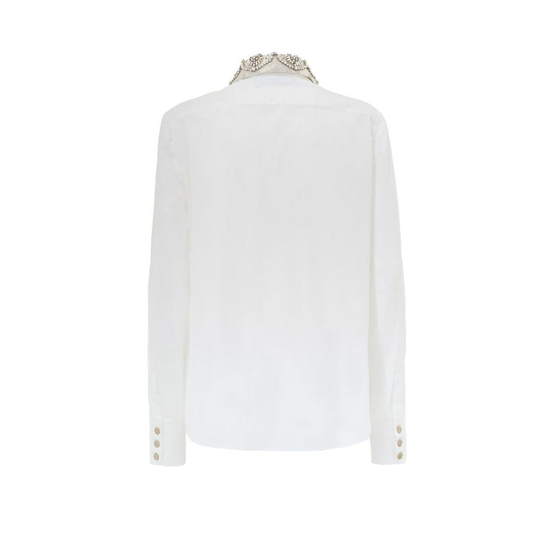 White Cotton Shirt Gucci