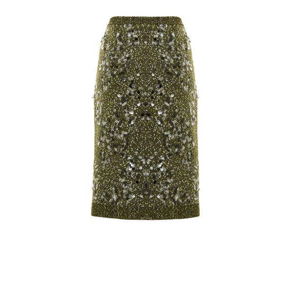 Green Viscose Skirt Gucci