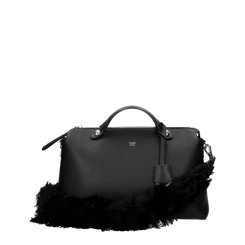 Black Leather Shoulder Bag Fendi