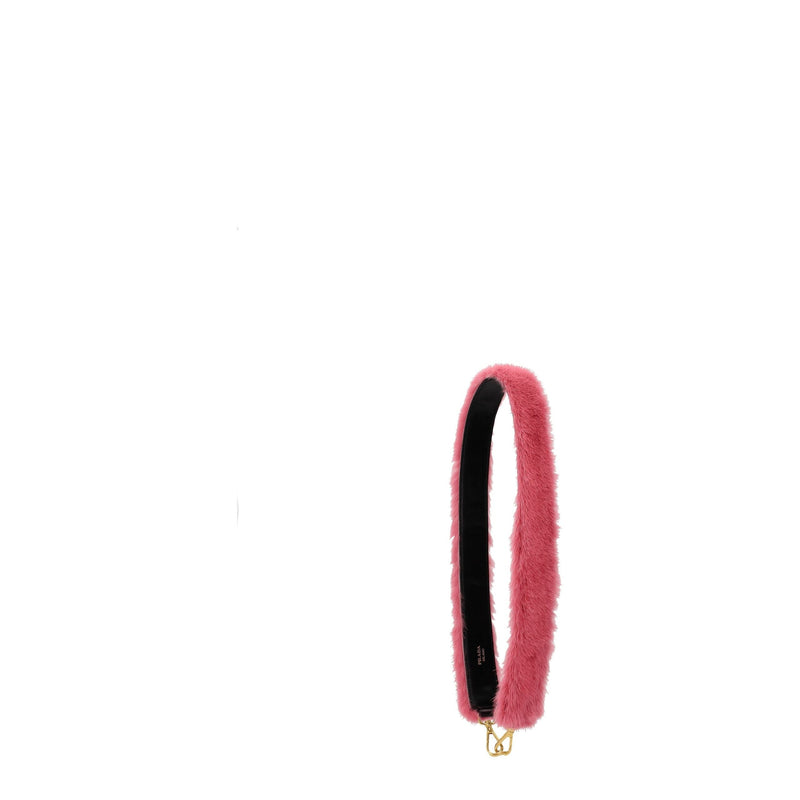 Pink Fur Shoulder Bag Prada