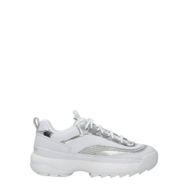 White Polyethylene Sneakers Guess