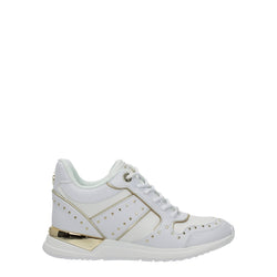 White Polyethylene Sneakers Guess
