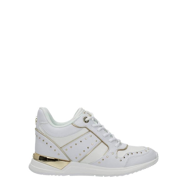 White Polyethylene Sneakers Guess