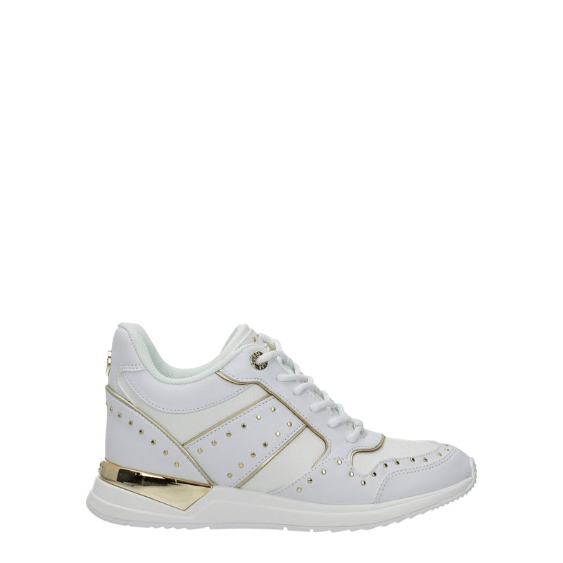 White Polyethylene Sneakers Guess