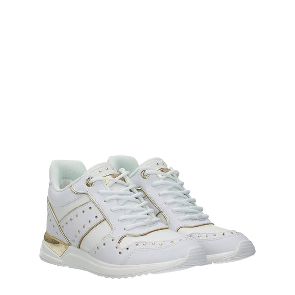 White Polyethylene Sneakers Guess