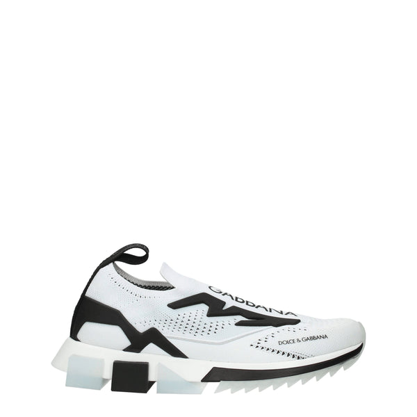 White Fabric Sneakers Dolce & Gabbana
