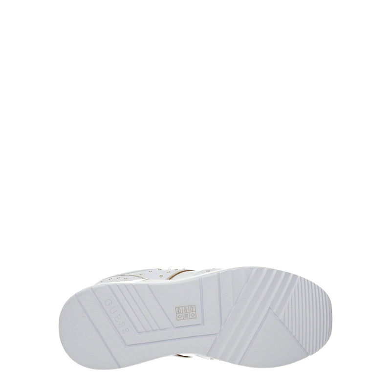 White Polyethylene Sneakers Guess