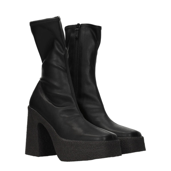 Black Leather Ankle Stella McCartney