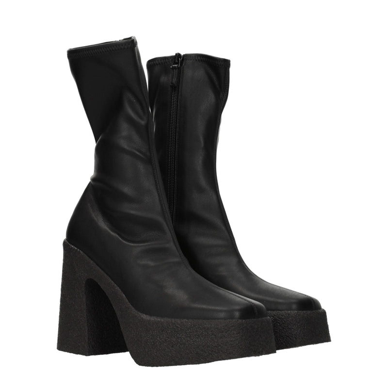 Black Leather Ankle Stella McCartney