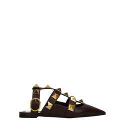 Brown Leather Sandal Valentino Garavani