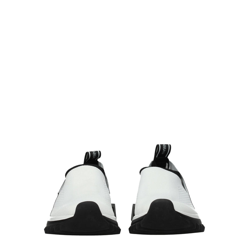 White Fabric Sneakers Dolce & Gabbana