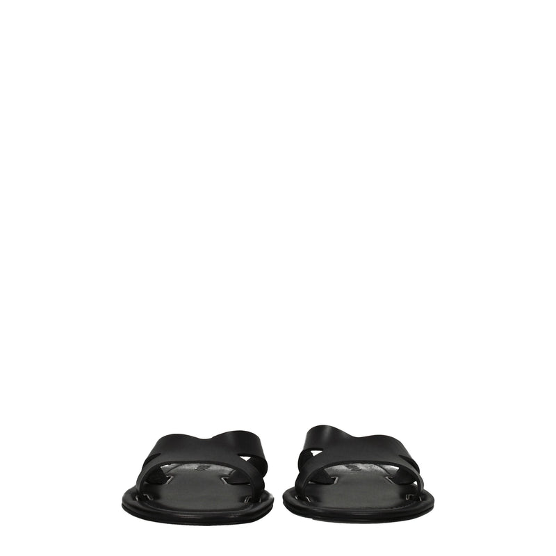 Black Leather Slipper Kenzo