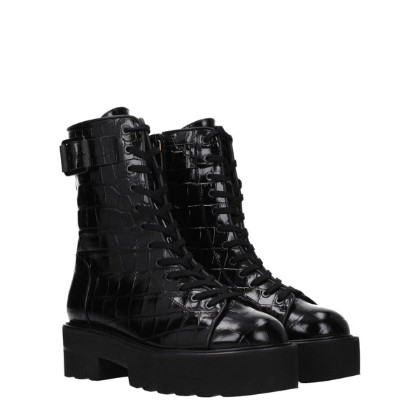 Black Leather Ankle Stuart Weitzman