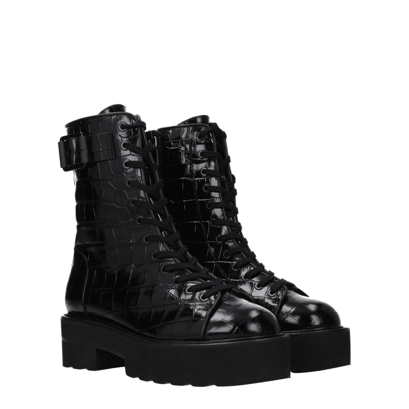 Black Leather Ankle Stuart Weitzman