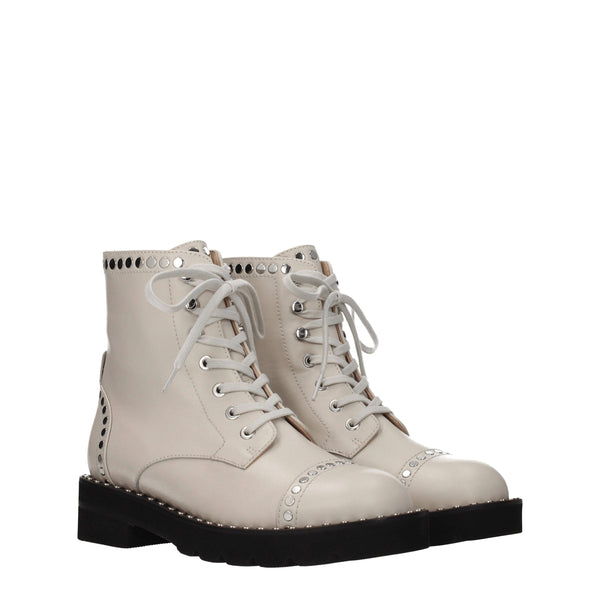 Beige Leather Ankle Stuart Weitzman