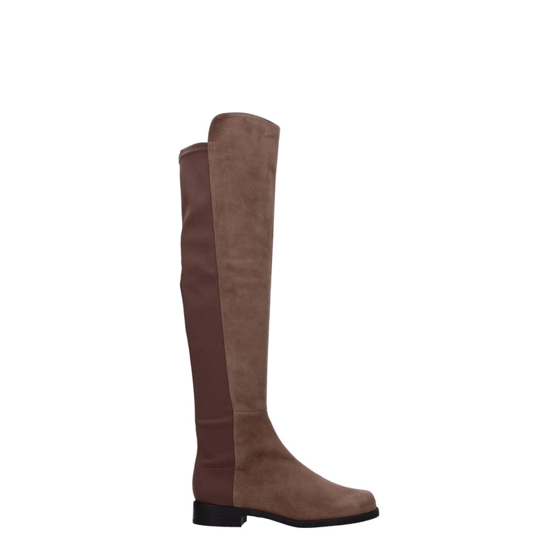 Brown Leather Boot Stuart Weitzman