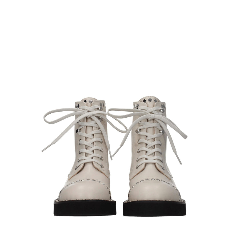 Beige Leather Ankle Stuart Weitzman