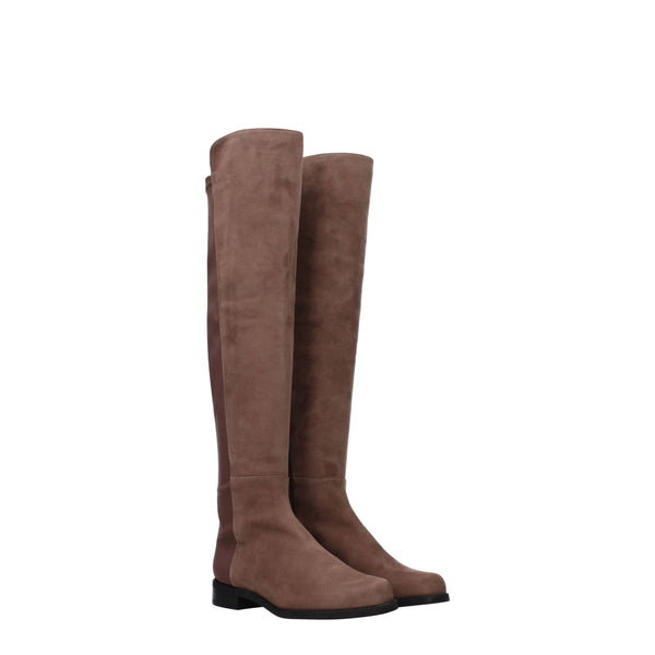 Brown Leather Boot Stuart Weitzman