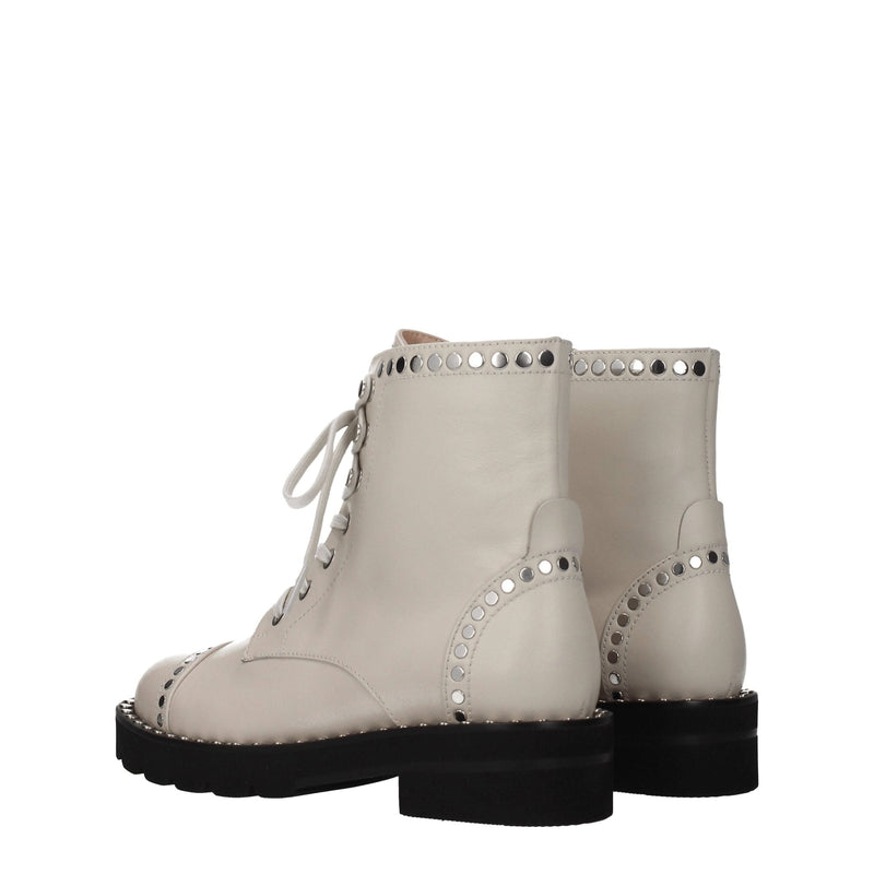 Beige Leather Ankle Stuart Weitzman