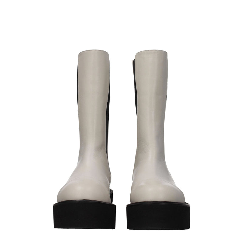 Beige Leather Ankle Stuart Weitzman