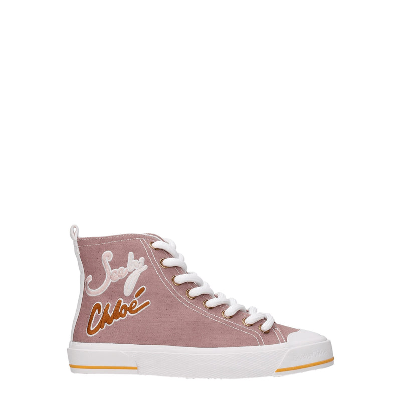 Pink Fabric Sneakers See By Chloé