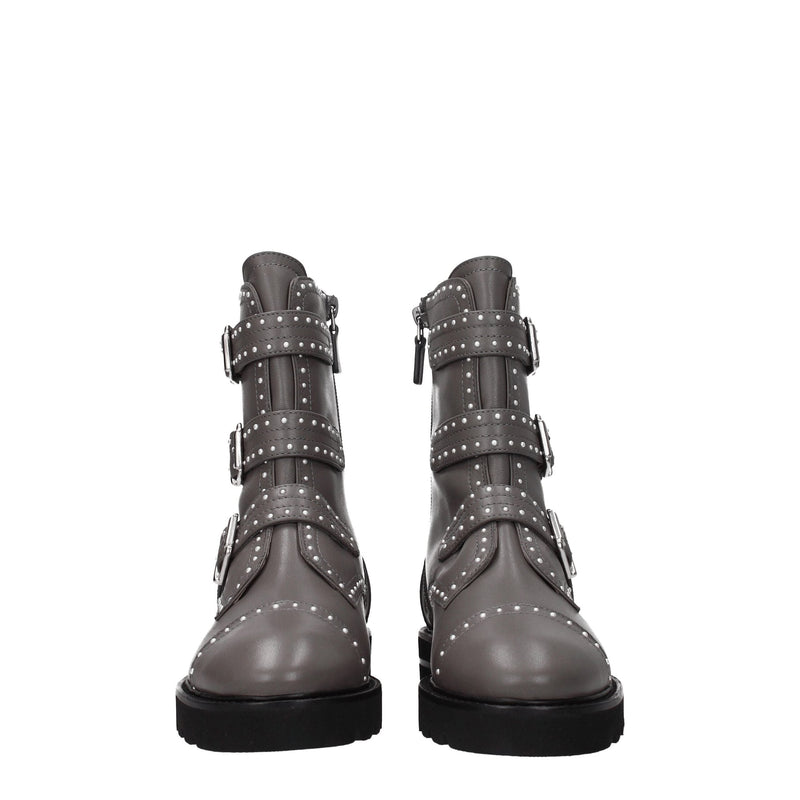Gray Leather Ankle Stuart Weitzman